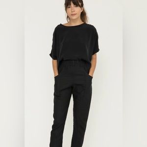 Elizabeth Suzann Clyde Work Pant in upcycled cotton canvas.